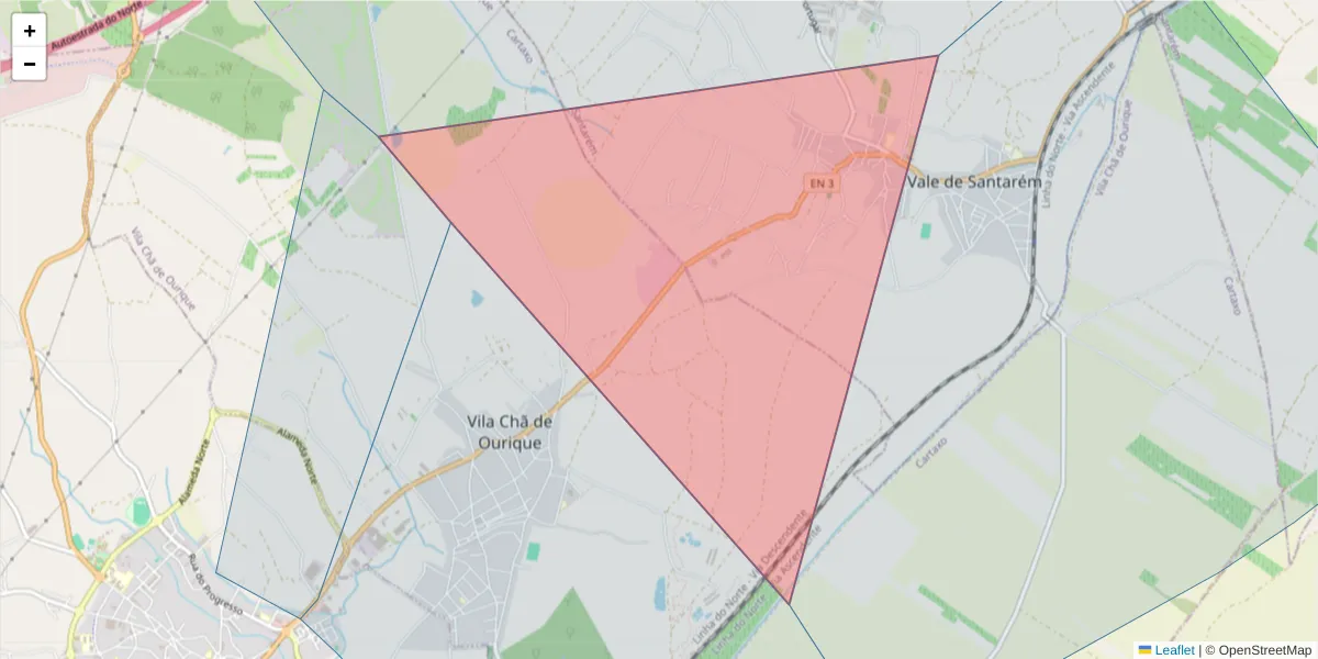 Mapa detalhado do código postal 2005-039 com limites, códigos postais vizinhos e agências dos correios