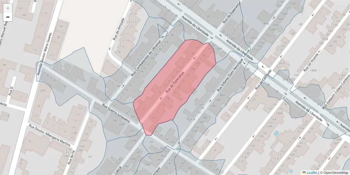 Mapa detalhado do código postal 2080-074 com limites, códigos postais vizinhos e agências dos correios