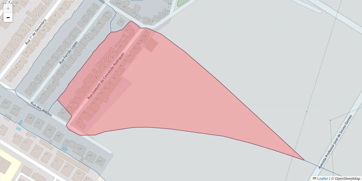 Mapa detalhado do código postal 2080-148 com limites, códigos postais vizinhos e agências dos correios