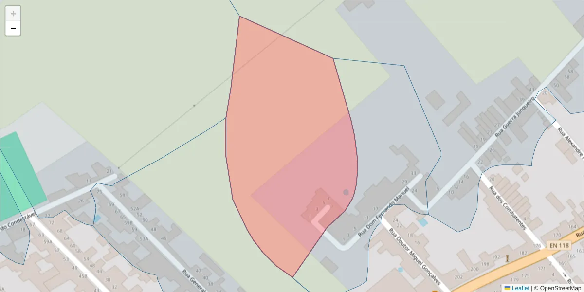 Mapa detalhado do código postal 2080-336 com limites, códigos postais vizinhos e agências dos correios