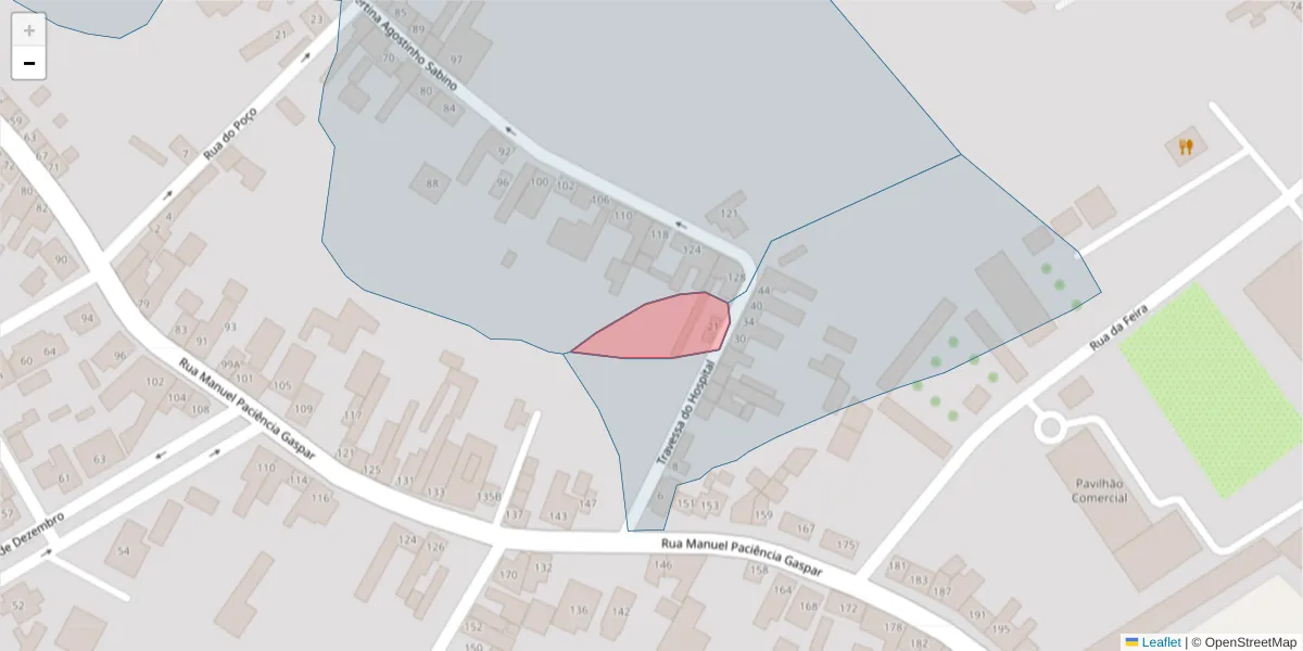 Mapa detalhado do código postal 2090-023 com limites, códigos postais vizinhos e agências dos correios