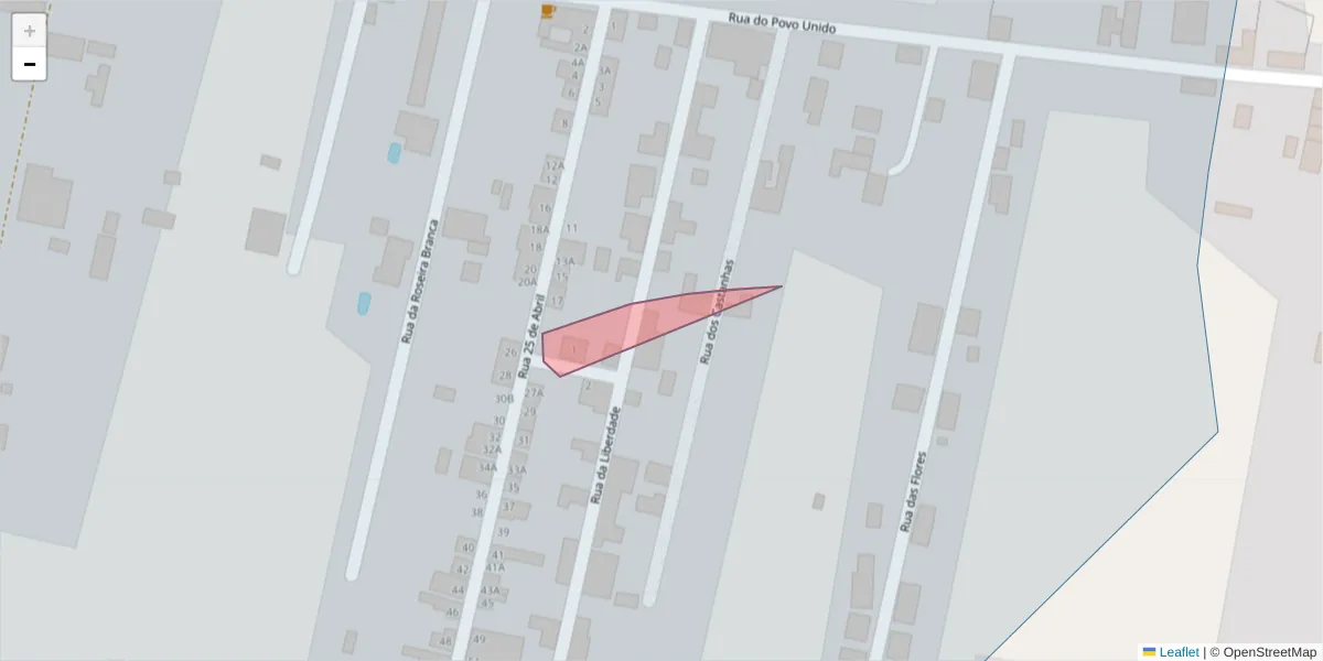 Mapa detalhado do código postal 2100-303 com limites, códigos postais vizinhos e agências dos correios