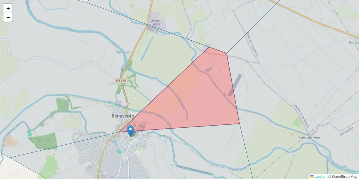 Mapa detalhado do código postal 2130-064 com limites, códigos postais vizinhos e agências dos correios