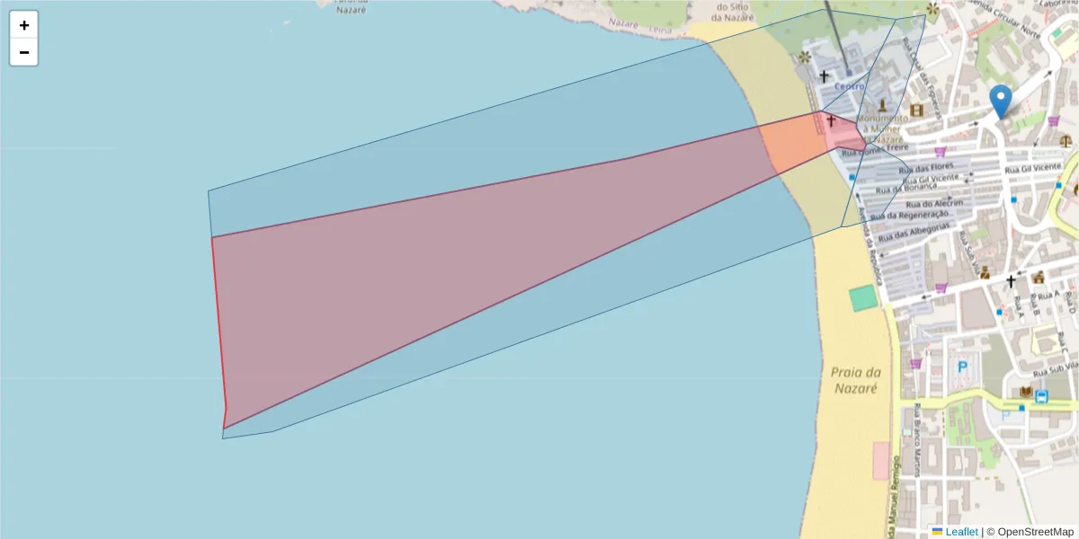 Mapa detalhado do código postal 2450-159 com limites, códigos postais vizinhos e agências dos correios