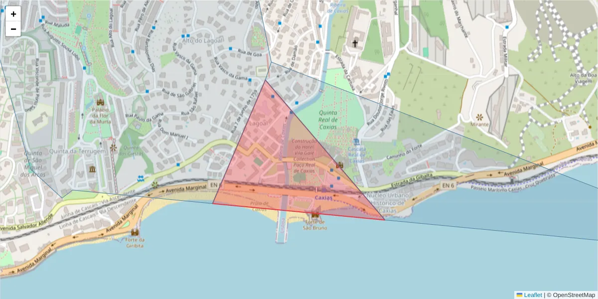 Mapa detalhado do código postal 2670-188 com limites, códigos postais vizinhos e agências dos correios