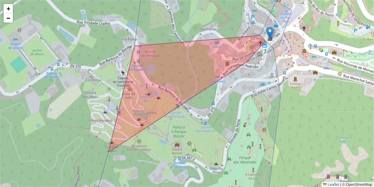 Mapa detalhado do código postal 2710-568 com limites, códigos postais vizinhos e agências dos correios