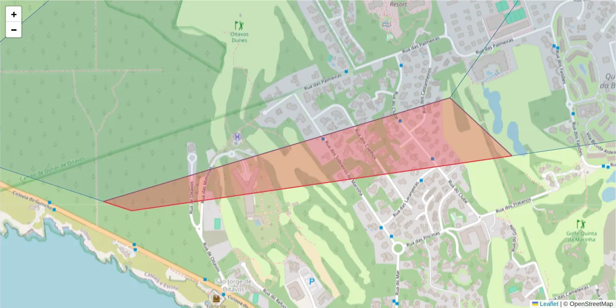 Mapa detalhado do código postal 2750-002 com limites, códigos postais vizinhos e agências dos correios