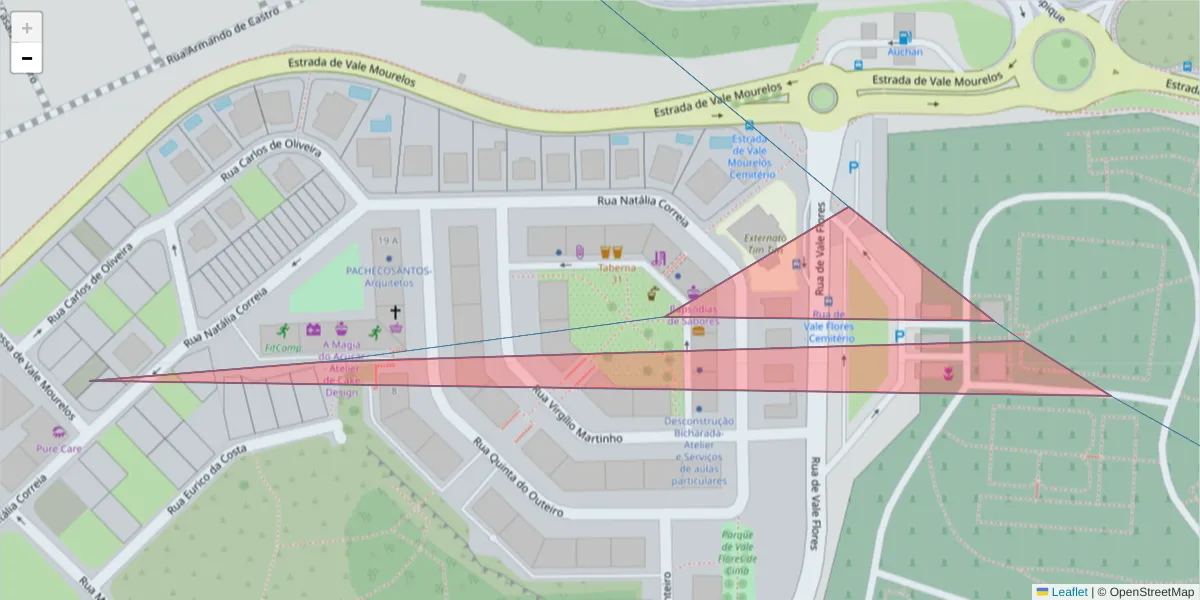 Mapa detalhado do código postal 2810-329 com limites, códigos postais vizinhos e agências dos correios