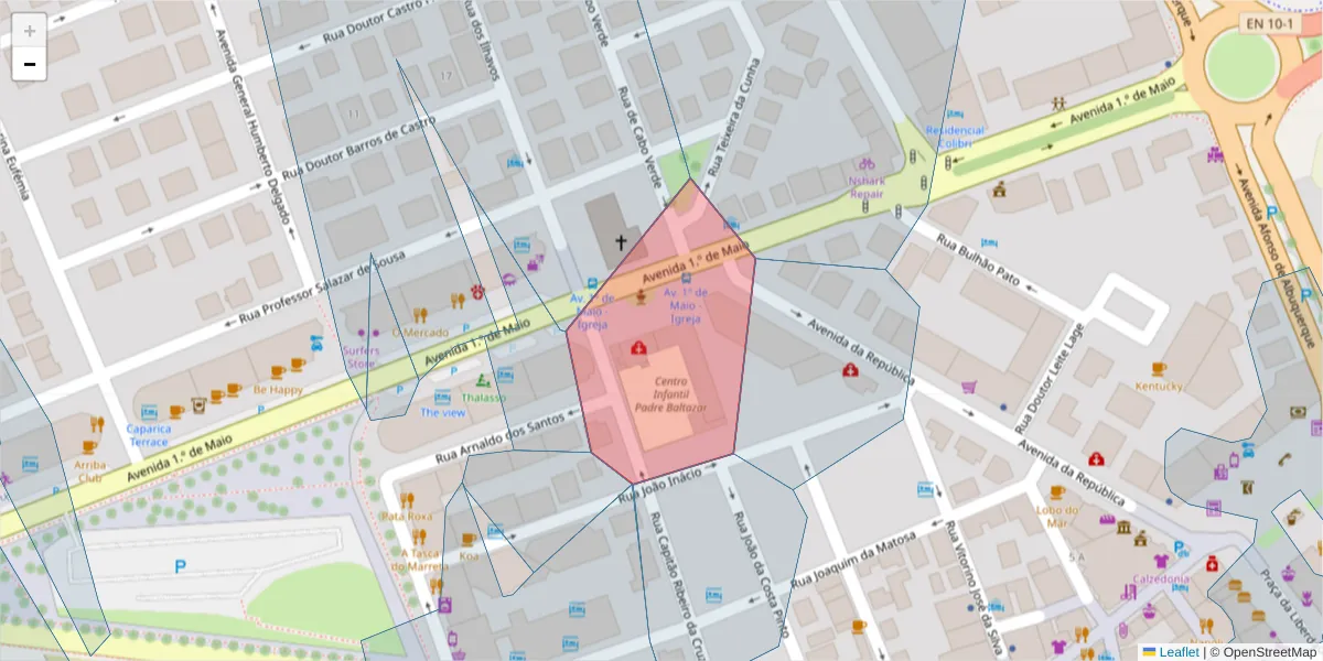 Mapa detalhado do código postal 2829-501 com limites, códigos postais vizinhos e agências dos correios
