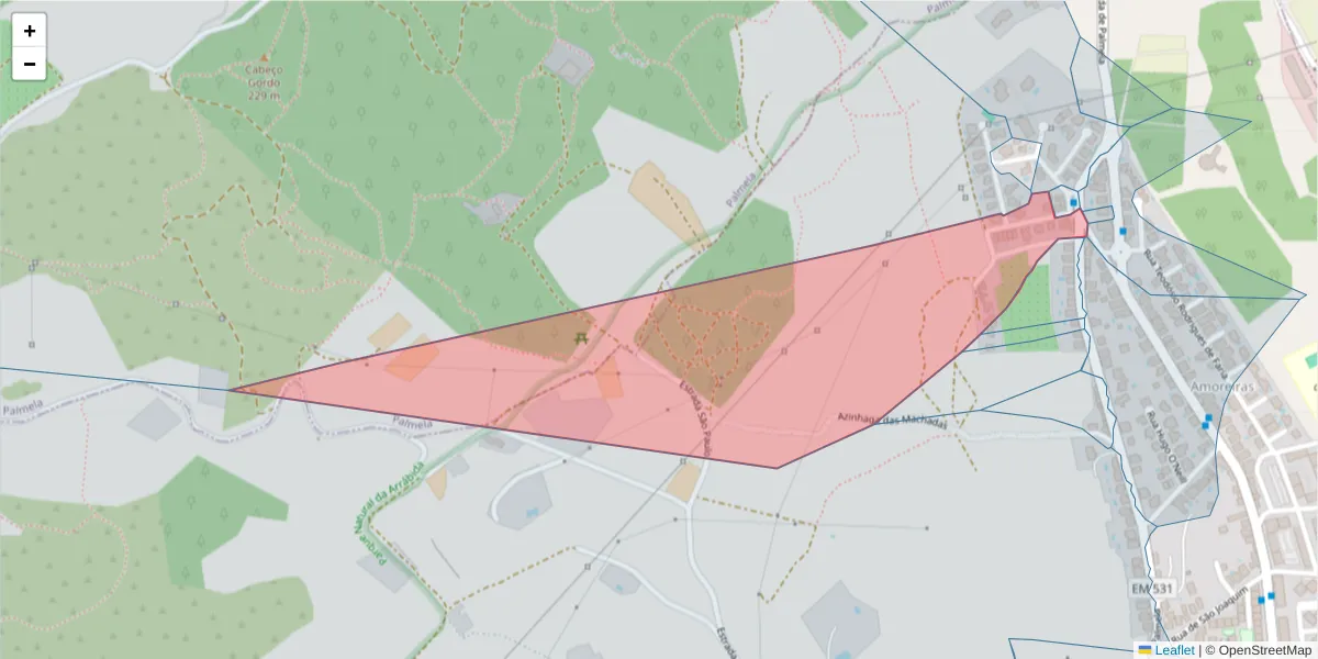 Mapa detalhado do código postal 2900-761 com limites, códigos postais vizinhos e agências dos correios