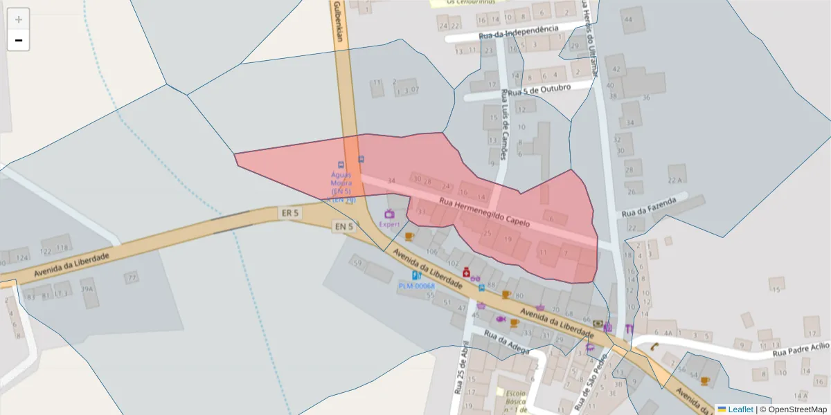Mapa detalhado do código postal 2965-571 com limites, códigos postais vizinhos e agências dos correios