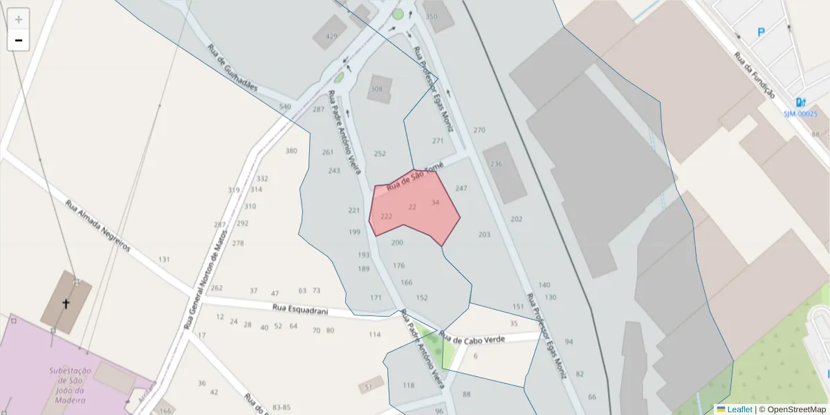 Mapa detalhado do código postal 3700-275 com limites, códigos postais vizinhos e agências dos correios