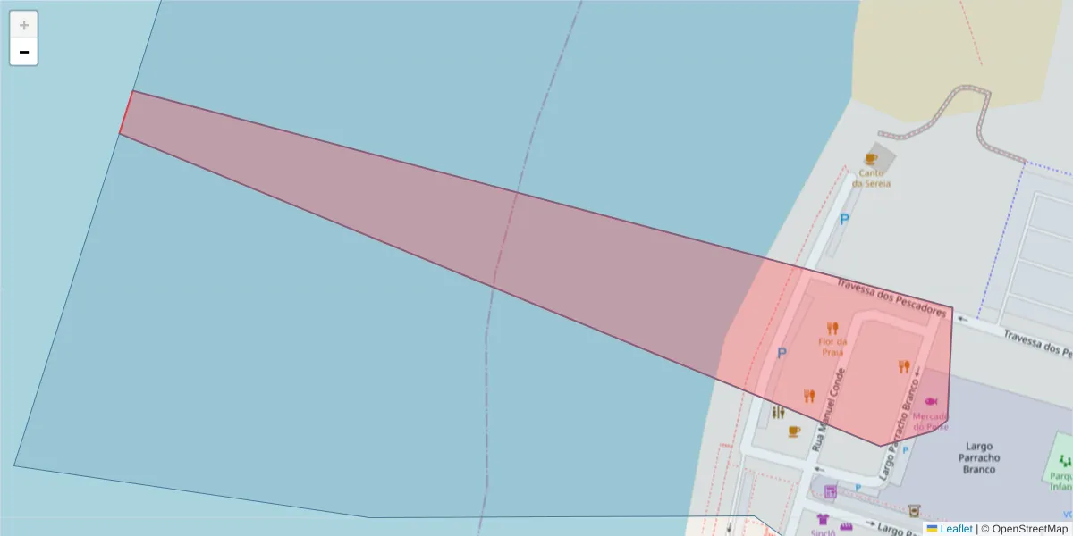 Mapa detalhado do código postal 3840-281 com limites, códigos postais vizinhos e agências dos correios