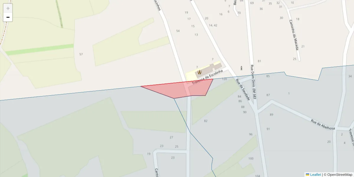 Mapa detalhado do código postal 3870-159 com limites, códigos postais vizinhos e agências dos correios