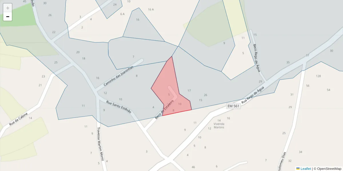 Mapa detalhado do código postal 3870-180 com limites, códigos postais vizinhos e agências dos correios