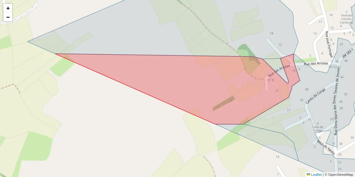 Mapa detalhado do código postal 3870-193 com limites, códigos postais vizinhos e agências dos correios
