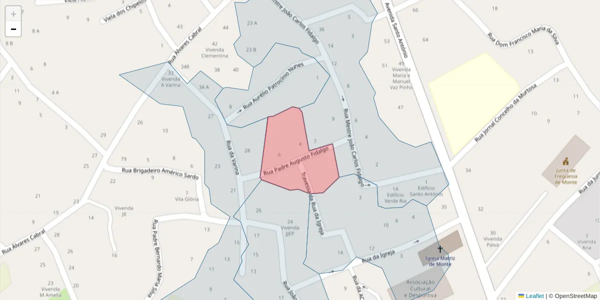 Mapa detalhado do código postal 3870-275 com limites, códigos postais vizinhos e agências dos correios