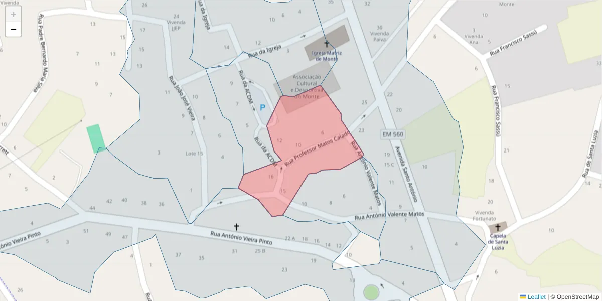 Mapa detalhado do código postal 3870-292 com limites, códigos postais vizinhos e agências dos correios