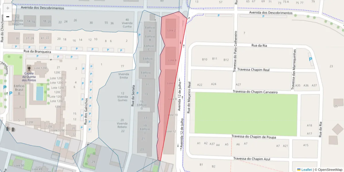 Mapa detalhado do código postal 3870-391 com limites, códigos postais vizinhos e agências dos correios