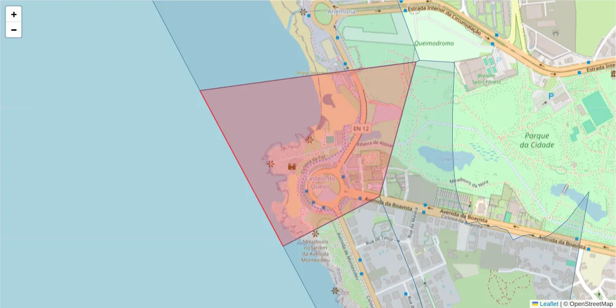 Mapa detalhado do código postal 4000-429 com limites, códigos postais vizinhos e agências dos correios