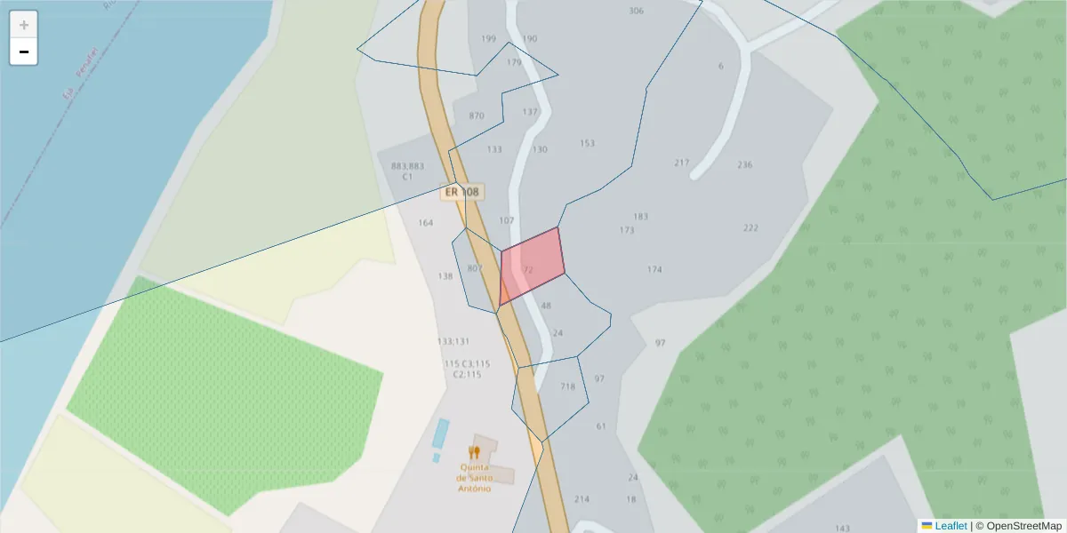 Mapa detalhado do código postal 4575-323;4575-324 com limites, códigos postais vizinhos e agências dos correios