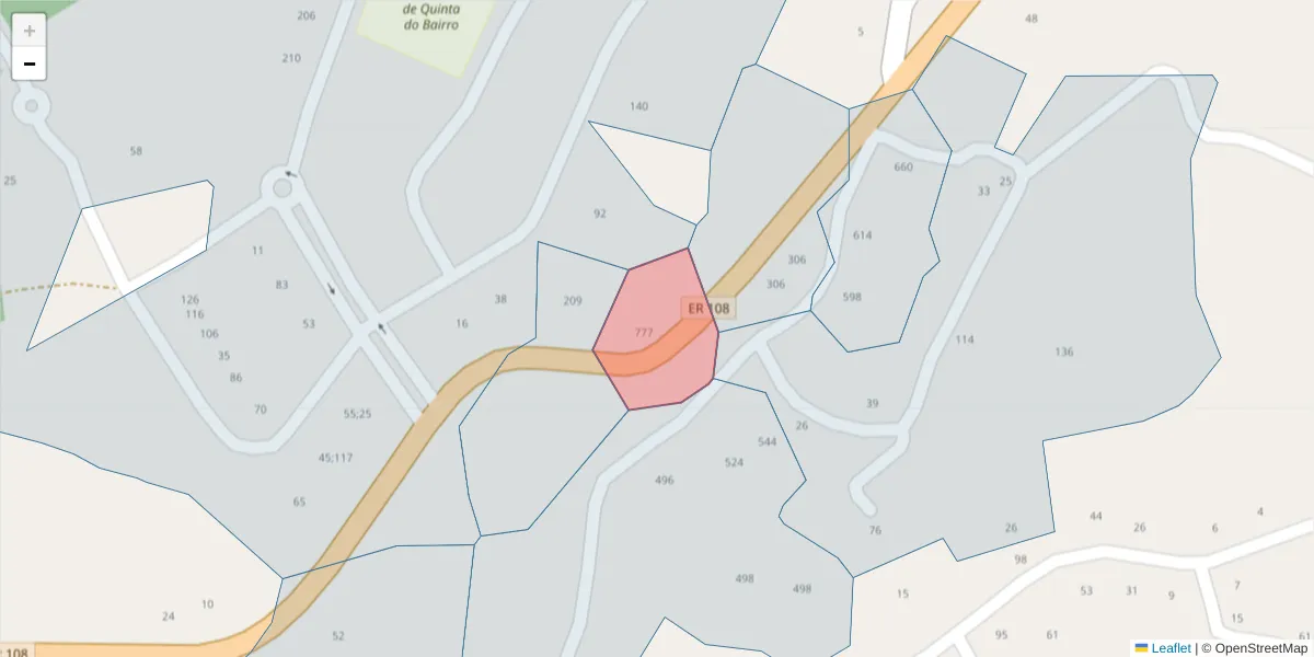 Mapa detalhado do código postal 4575-449 com limites, códigos postais vizinhos e agências dos correios