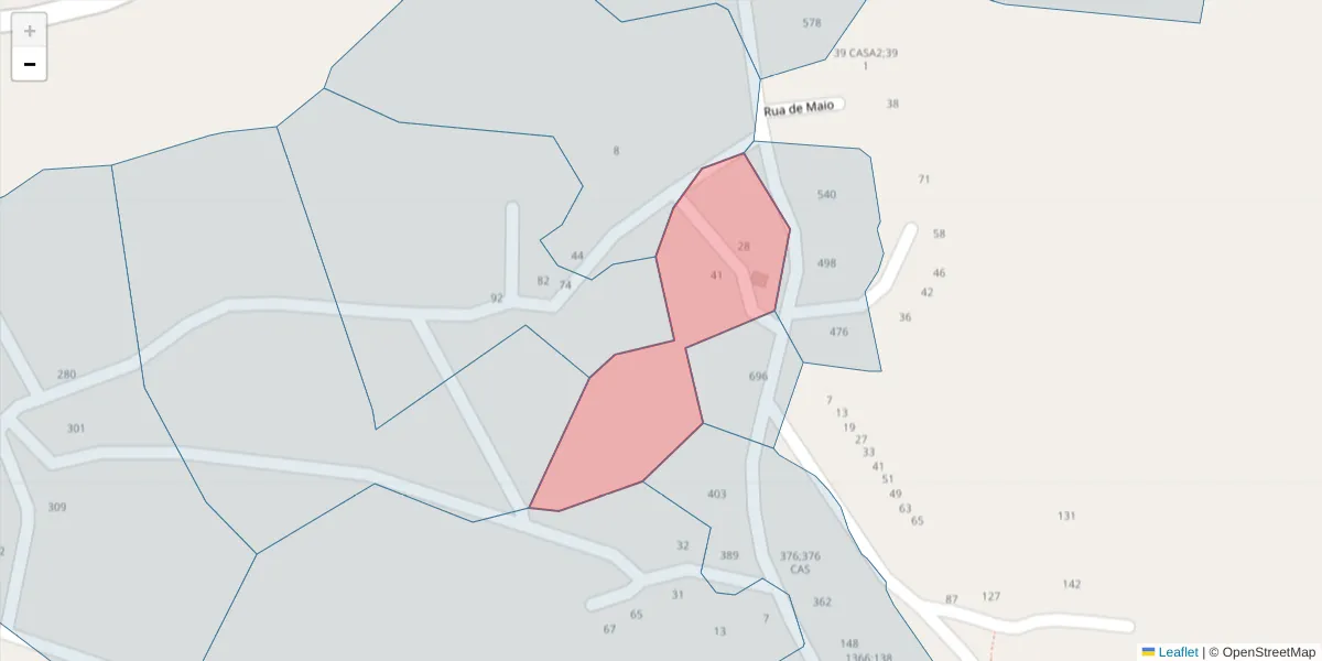 Mapa detalhado do código postal 4625-060 com limites, códigos postais vizinhos e agências dos correios