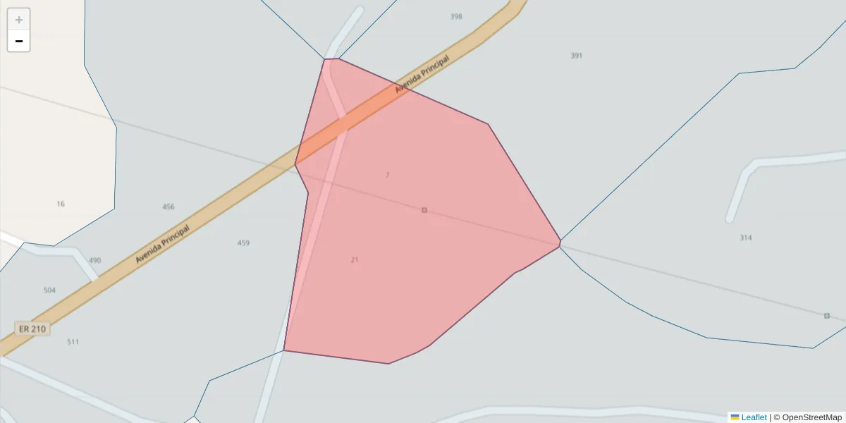 Mapa detalhado do código postal 4625-067 com limites, códigos postais vizinhos e agências dos correios