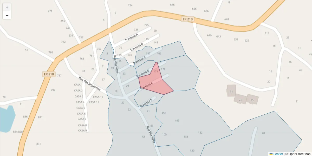 Mapa detalhado do código postal 4625-108 com limites, códigos postais vizinhos e agências dos correios