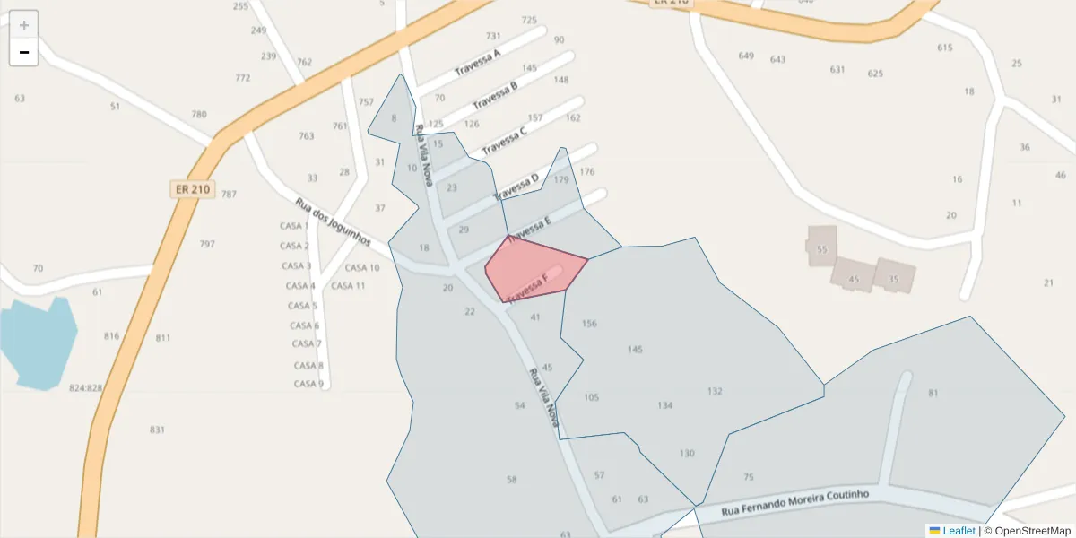 Mapa detalhado do código postal 4625-109 com limites, códigos postais vizinhos e agências dos correios