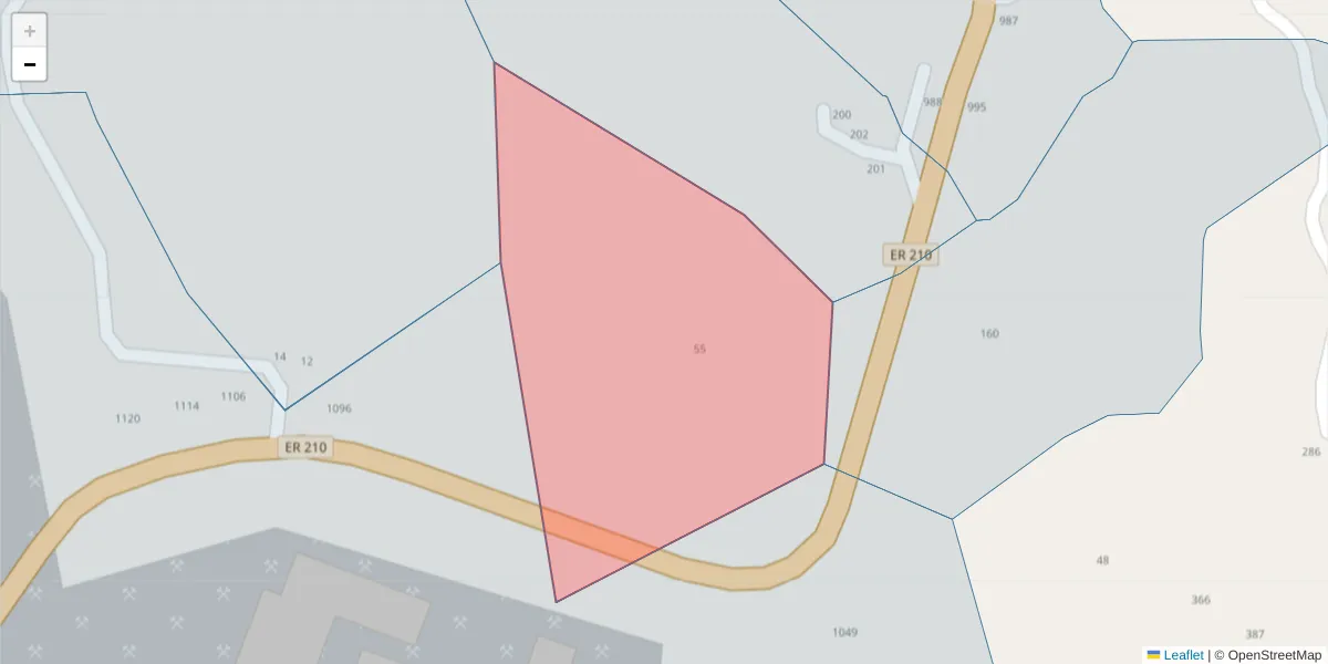 Mapa detalhado do código postal 4625-112 com limites, códigos postais vizinhos e agências dos correios