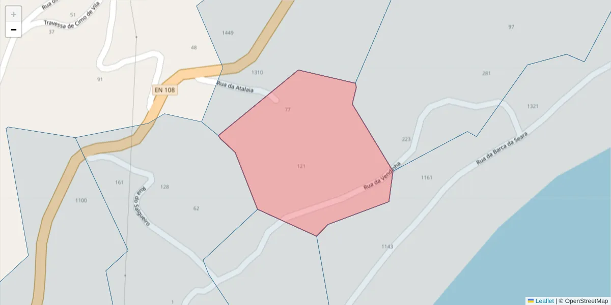 Mapa detalhado do código postal 4625-139 com limites, códigos postais vizinhos e agências dos correios