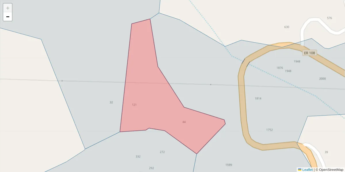Mapa detalhado do código postal 4625-218 com limites, códigos postais vizinhos e agências dos correios