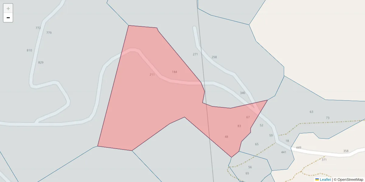 Mapa detalhado do código postal 4625-334 com limites, códigos postais vizinhos e agências dos correios