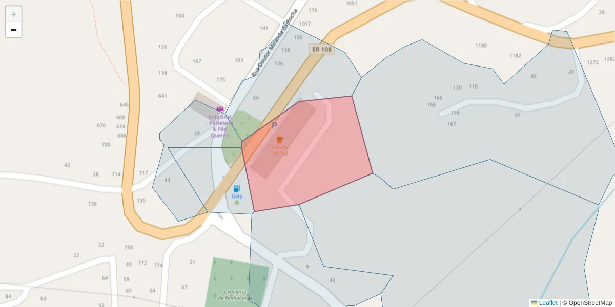 Mapa detalhado do código postal 4625-342;4625-356 com limites, códigos postais vizinhos e agências dos correios