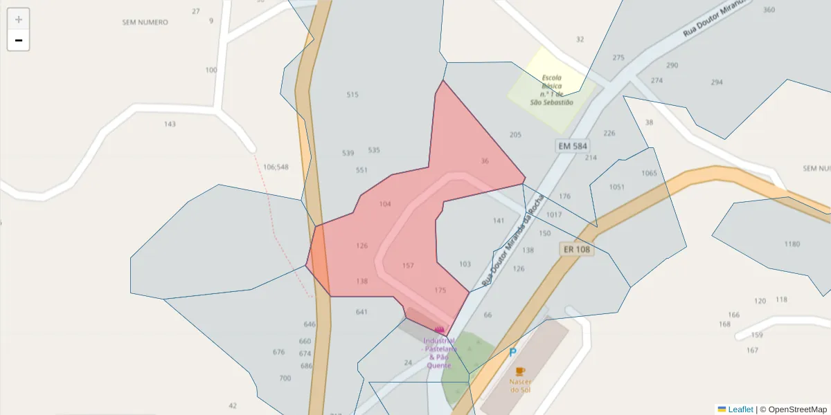 Mapa detalhado do código postal 4625-350 com limites, códigos postais vizinhos e agências dos correios