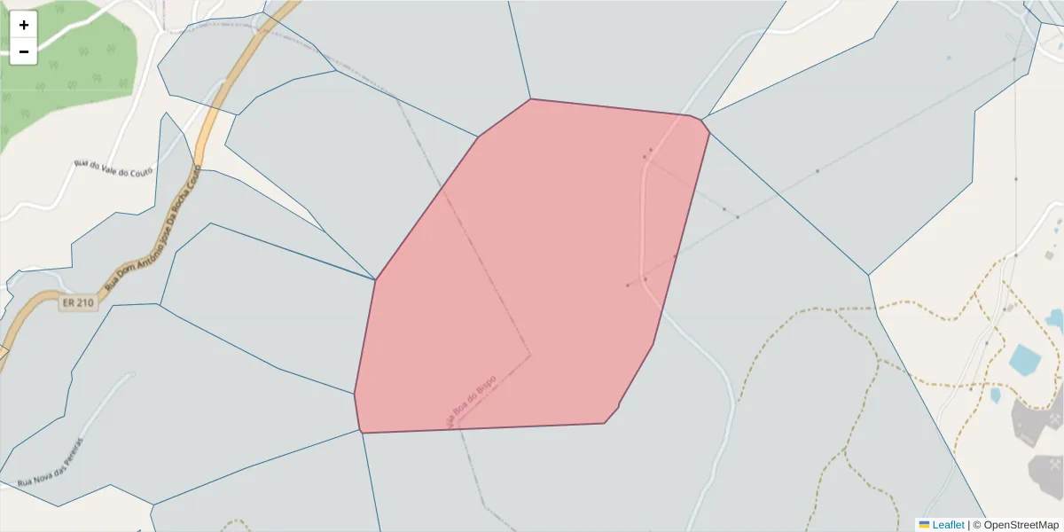 Mapa detalhado do código postal 4625-389 com limites, códigos postais vizinhos e agências dos correios