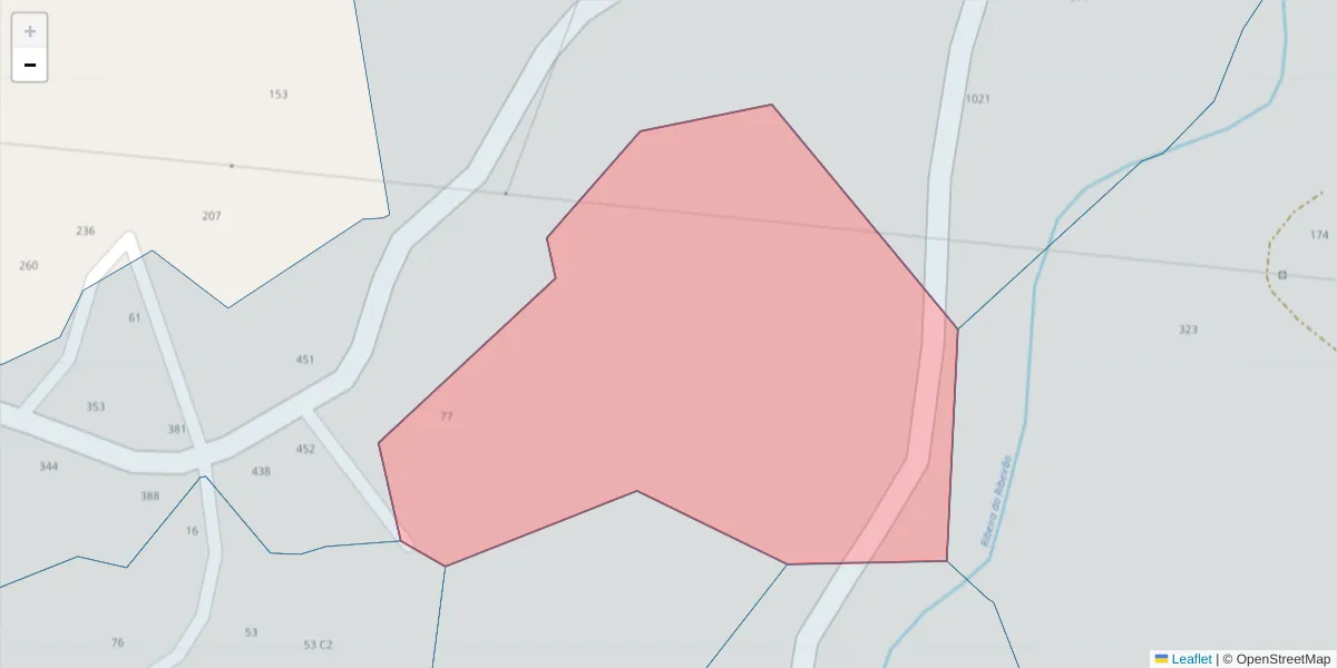 Mapa detalhado do código postal 4625-431 com limites, códigos postais vizinhos e agências dos correios