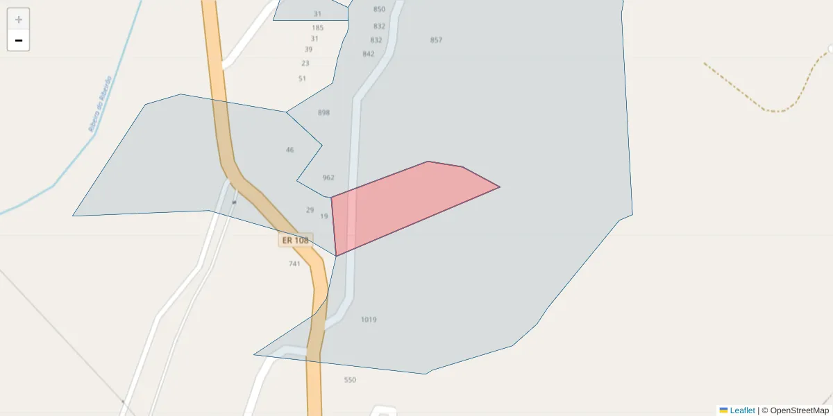 Mapa detalhado do código postal 4625-490;4625-486 com limites, códigos postais vizinhos e agências dos correios