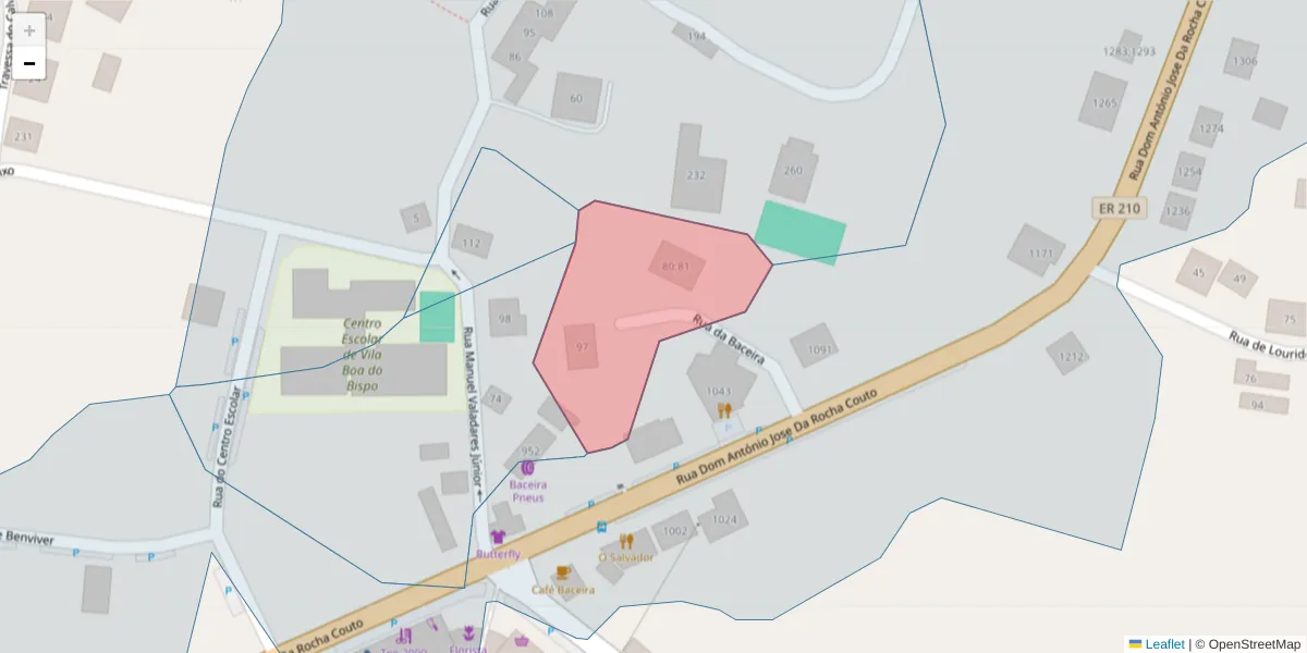 Mapa detalhado do código postal 4625-574 com limites, códigos postais vizinhos e agências dos correios