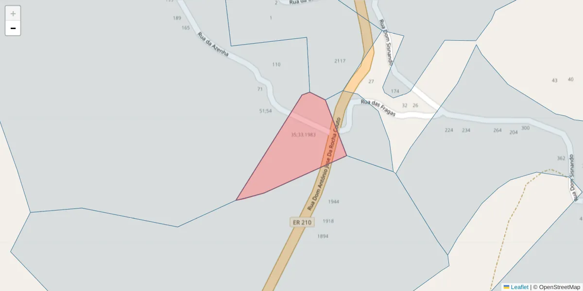 Mapa detalhado do código postal 4625-648;4625-640 com limites, códigos postais vizinhos e agências dos correios