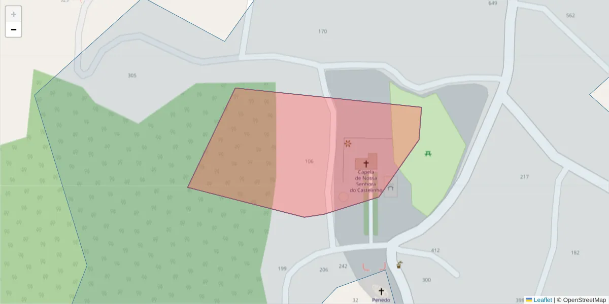 Mapa detalhado do código postal 4630-013 com limites, códigos postais vizinhos e agências dos correios