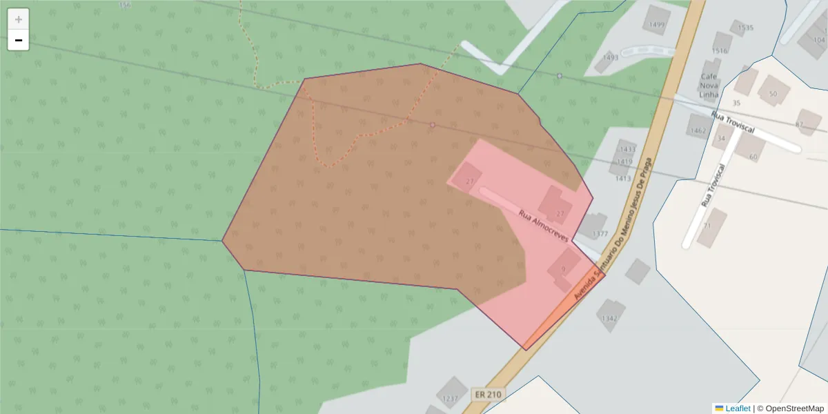 Mapa detalhado do código postal 4630-019 com limites, códigos postais vizinhos e agências dos correios