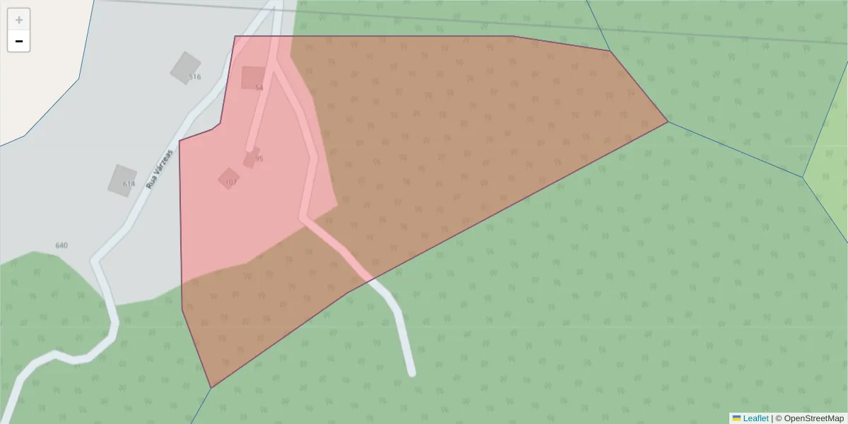 Mapa detalhado do código postal 4630-035 com limites, códigos postais vizinhos e agências dos correios