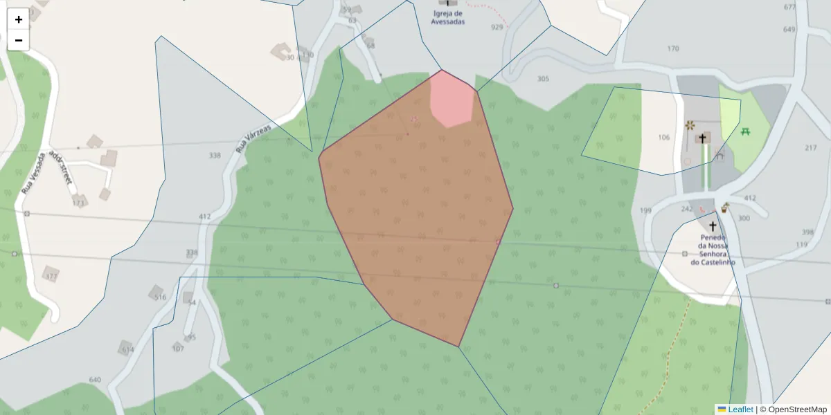 Mapa detalhado do código postal 4630-039;4630-075 com limites, códigos postais vizinhos e agências dos correios