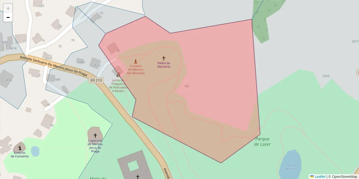 Mapa detalhado do código postal 4630-046 com limites, códigos postais vizinhos e agências dos correios
