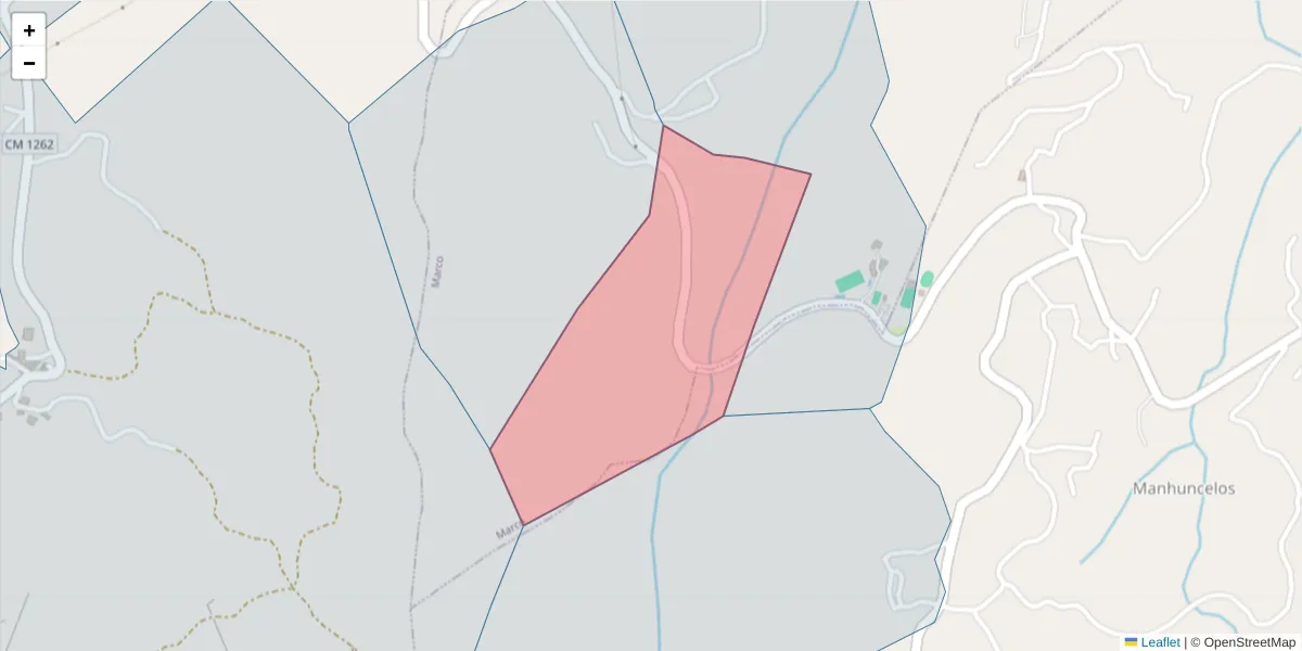 Mapa detalhado do código postal 4630-191 com limites, códigos postais vizinhos e agências dos correios
