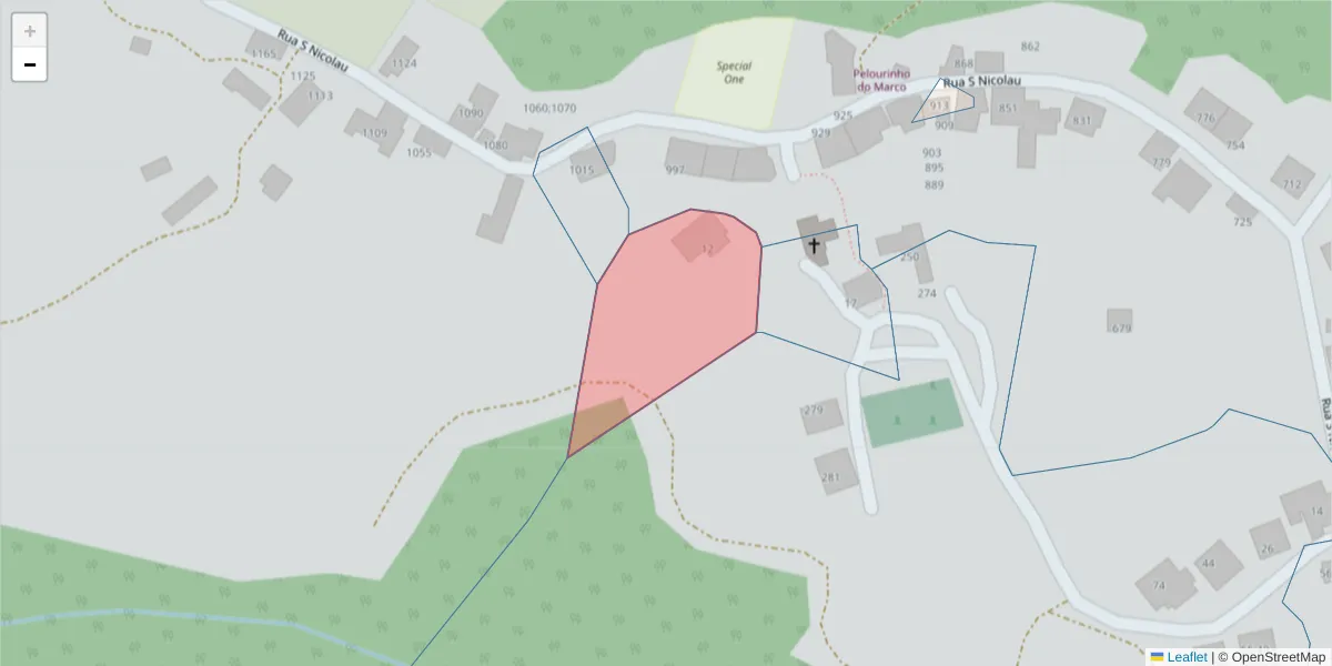 Mapa detalhado do código postal 4630-217 com limites, códigos postais vizinhos e agências dos correios