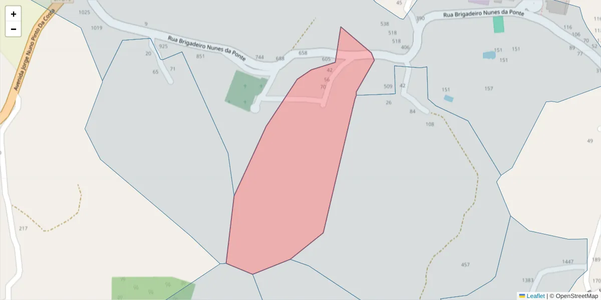 Mapa detalhado do código postal 4630-271 com limites, códigos postais vizinhos e agências dos correios