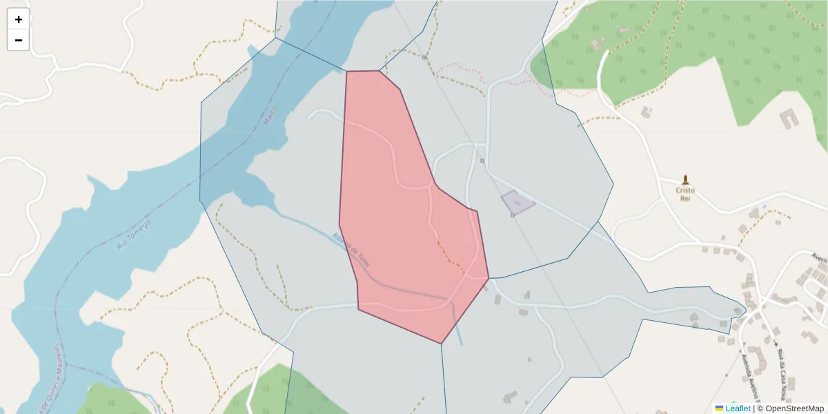 Mapa detalhado do código postal 4630-394 com limites, códigos postais vizinhos e agências dos correios